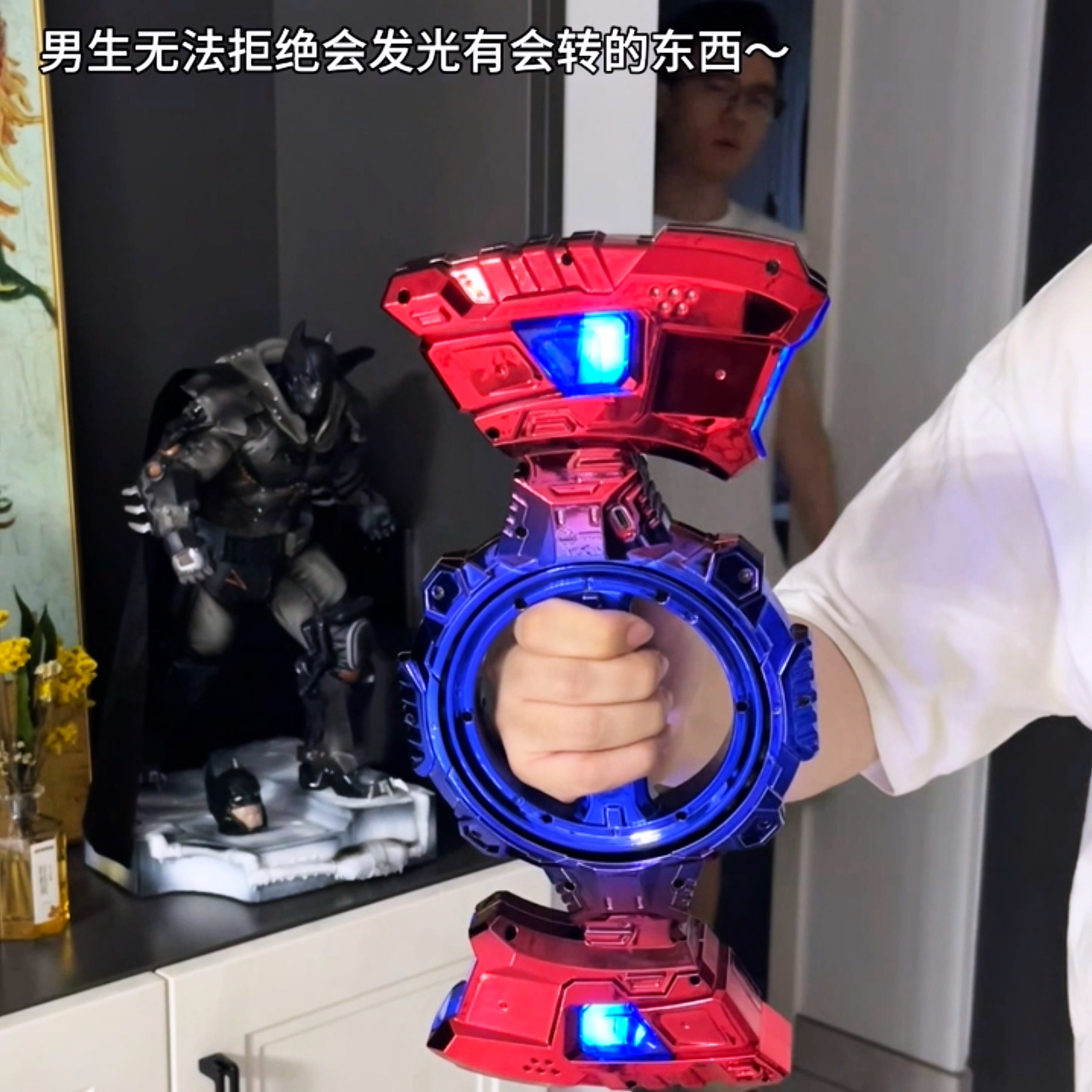 火旋剑双刃炫酷光剑双头伸缩轴承旋转发光音效激光男女玩具礼物