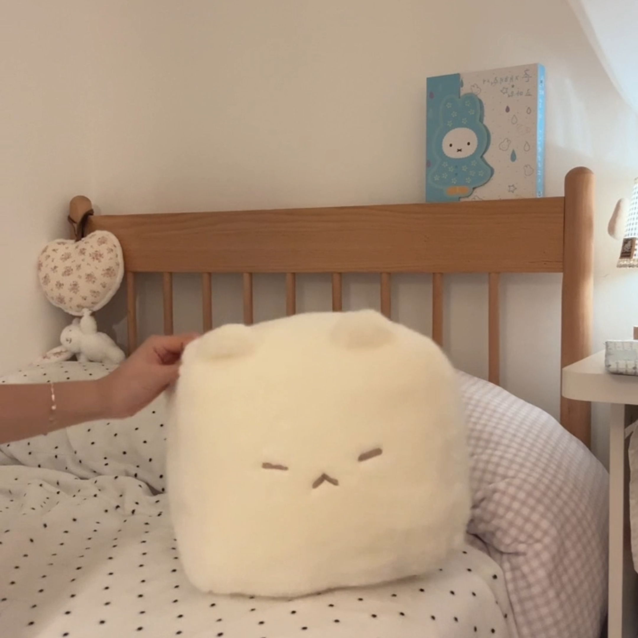 超萌猫咪霉豆腐抱枕午休搭子