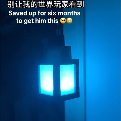 mc我的世界游戏周边氛围灯小红书同款氛围灯床头小提灯创意像素灯