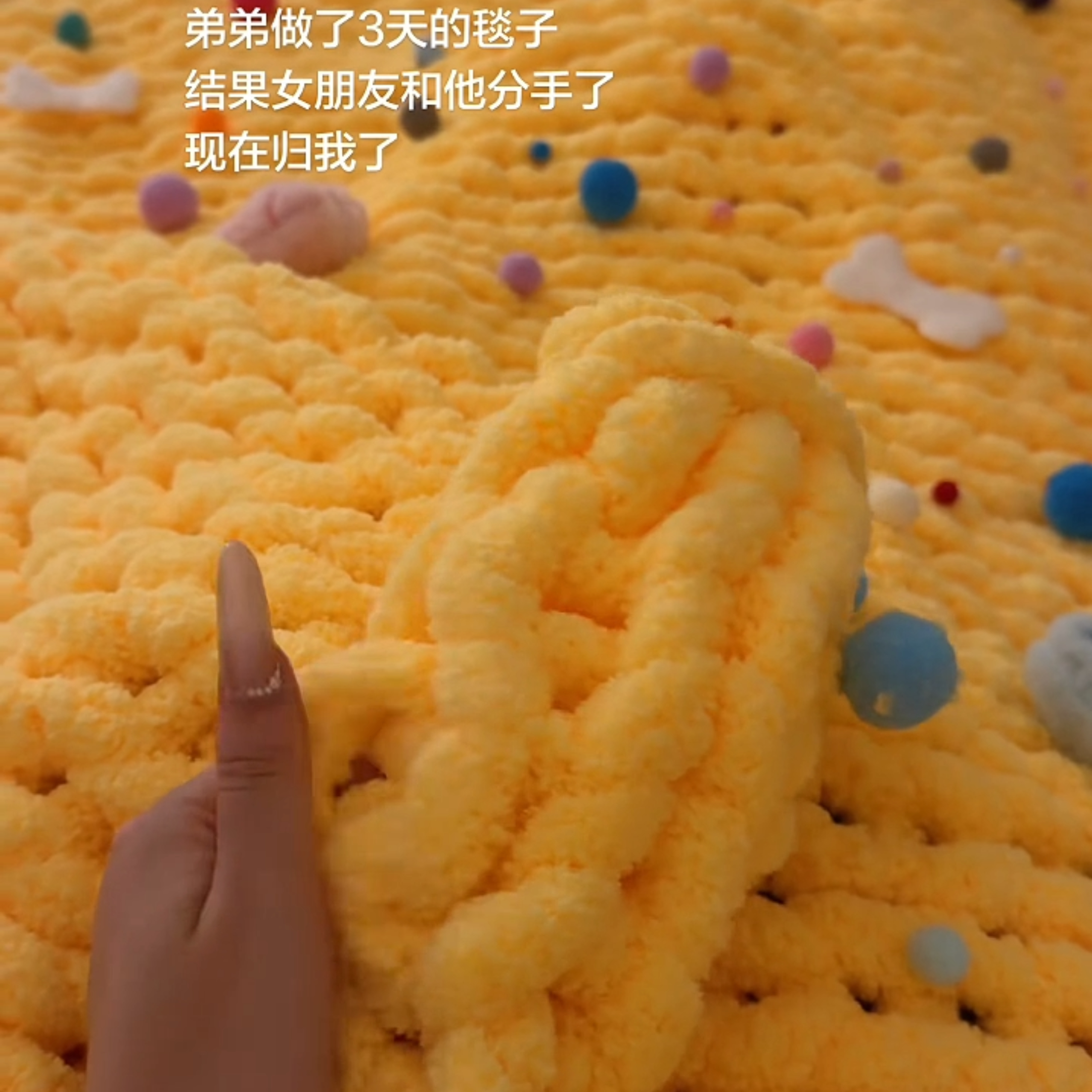 芝士毛毯hellokitty芝士毛毯手工编织材料包毛茸茸加厚保暖毯送女