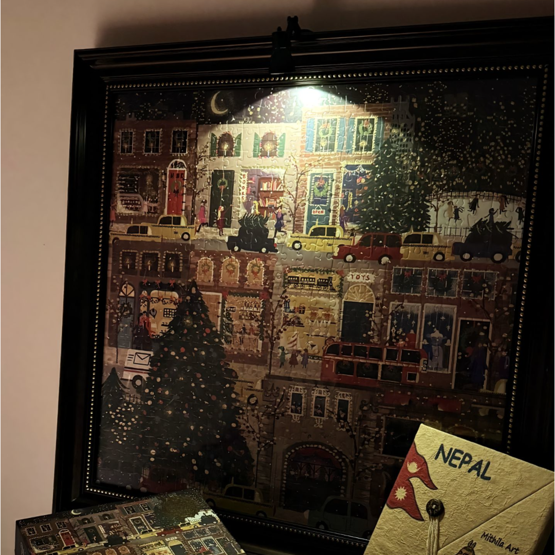 冬灯拼图圣诞四季Galison节日相框成人版500片解压玩具益智礼物