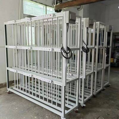 老化测试架显示器防静电老化架移动式电源液晶显示屏老化周转车