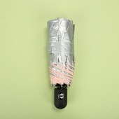 遮阳伞超轻钛银胶折叠遮阳伞小清新五折晴雨两用伞迷你便携口袋伞