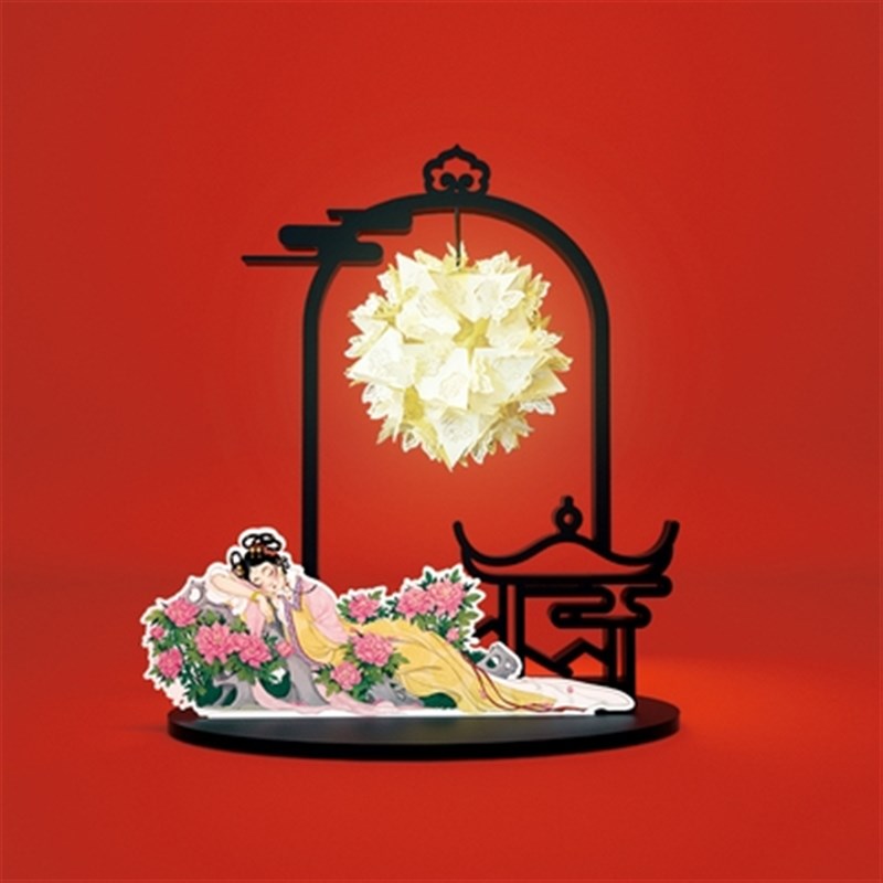 新世相/红楼梦纸雕灯金玉满堂海棠春睡月满西楼