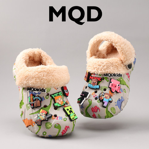 马骑顿我的世界冬季儿童棉拖鞋