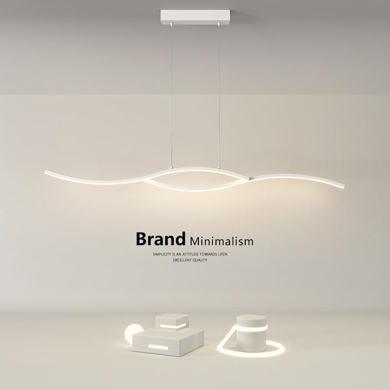 2024年新款设计师餐厅吊灯现代简约创意极简家用吧台饭厅餐桌灯