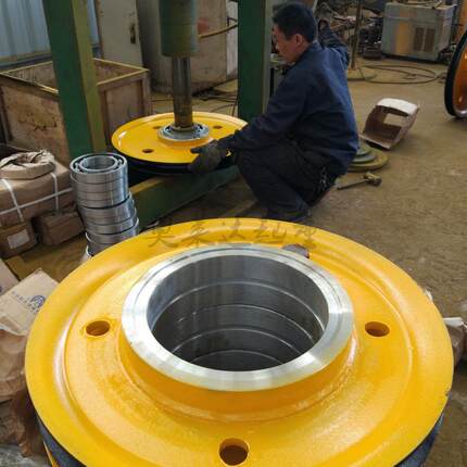 φ565*φ180起重机滑轮铸钢材质吊钩滑轮组省力吊运滑轮