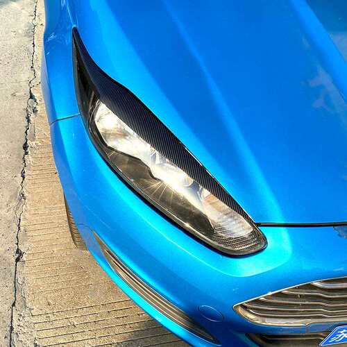 适用福特嘉年华 Fiesta MK6.5 2013-2017前大灯灯眉外饰车贴改装