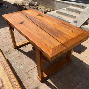 纯实木大板桌老榆木白蜡木板吧台桌台面板餐桌窗台面板隔板