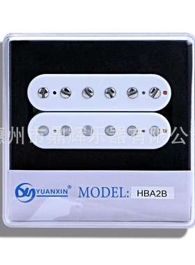 电吉他拾音器LP电吉他双线圈无边框拾音器Alnico铝镍钴拾音器白色