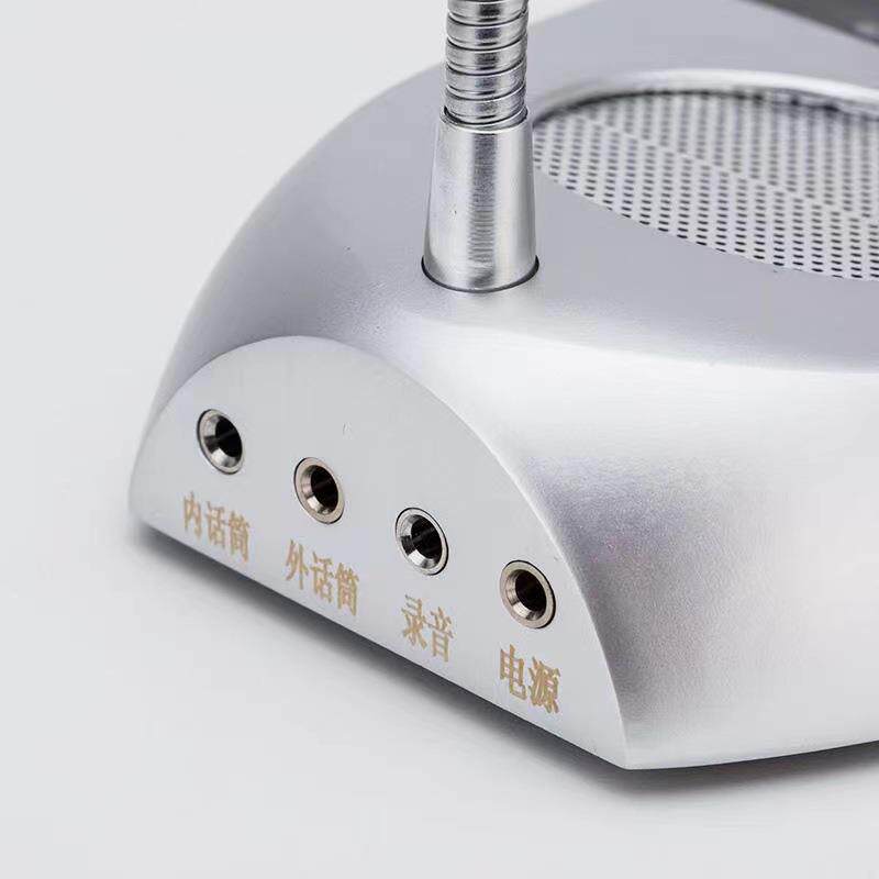 银新YX-2009B窗口双向对讲机全金属大功率扩音器银行柜台窗口对讲