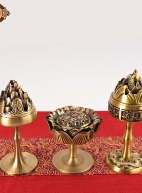 宏达 全黄铜博山熏香炉 直播爆款铜香炉铜器礼品摆件