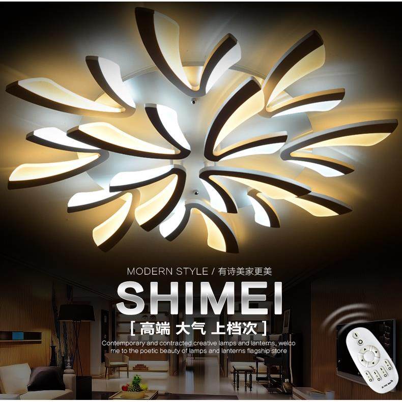 新款LED亚克力创意吸顶灯客厅卧室灯具灯饰时尚款简约个性吸顶灯