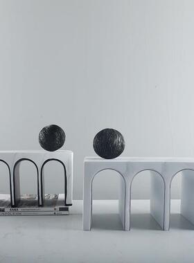 创意拱门艺术摆件M底座家居书房装饰品酒店前台柜摆设树脂工艺品