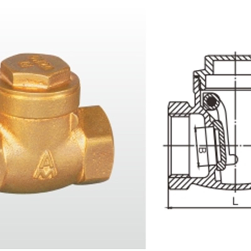 正品埃美柯486青铜耐高温丝口单向阀止回阀DN152025324050专卖店