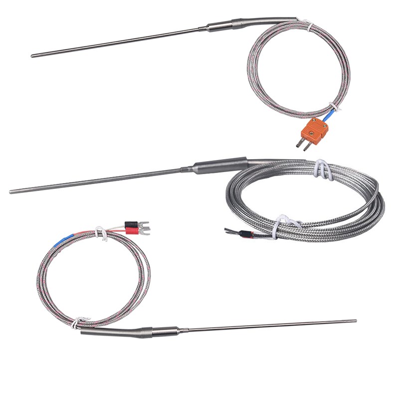 K型N型铠装热电偶耐高温1300探针式双组多点测温大学实验室专用