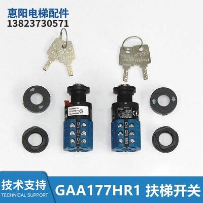 GAA177HR1全新自动扶梯锁GAB26220AM5开关锁D-7H87*01 AT17F874