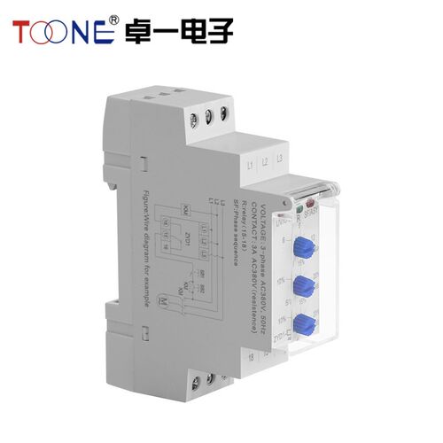 卓一ZYD1-D断错缺相序电梯水泵三相器电源监测保护继电器DR6 XJ12