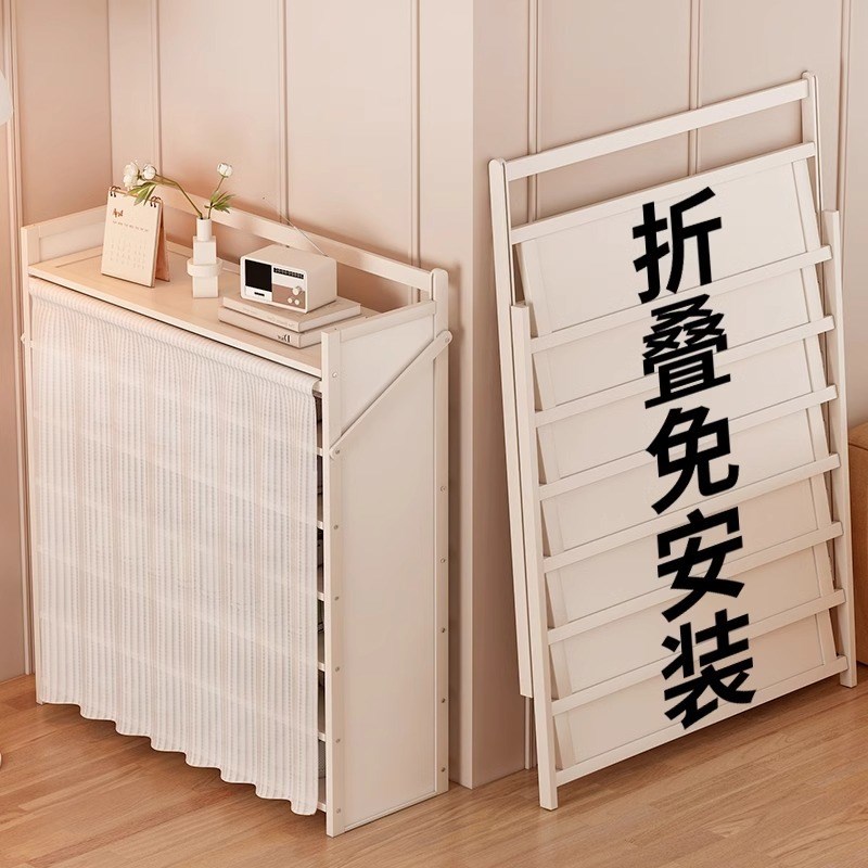 鞋架家用门口多层出租房用简易鞋柜衣帽架一体收纳神器省空间楠竹