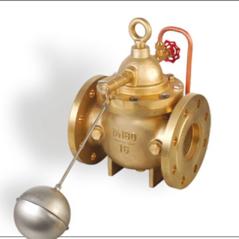 正品埃美柯381黄铜水力控制阀法兰遥控浮球阀水阀DN80 3寸专卖店