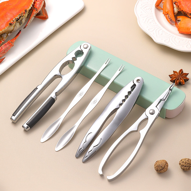 德国吃蟹工具304不锈钢剥螃蟹神器家用拆大闸蟹专用钳剪刀夹子蟹