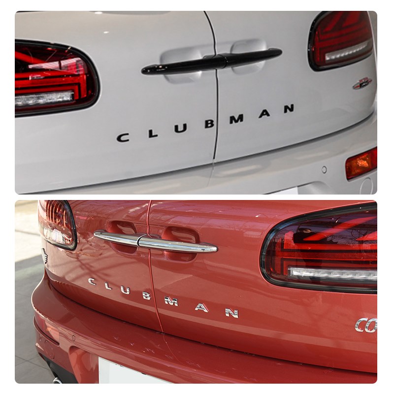 适用 宝马mini后备箱车标金属贴改装迷你CLUBMAN车尾字母贴标装饰