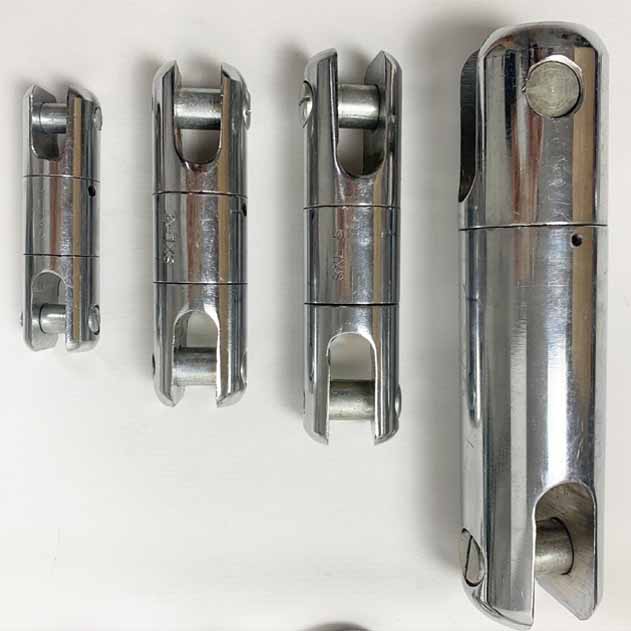 抗弯旋转连接器万向节吊套环3T5t8吨起重U型卡钢丝绳锁扣电力工具