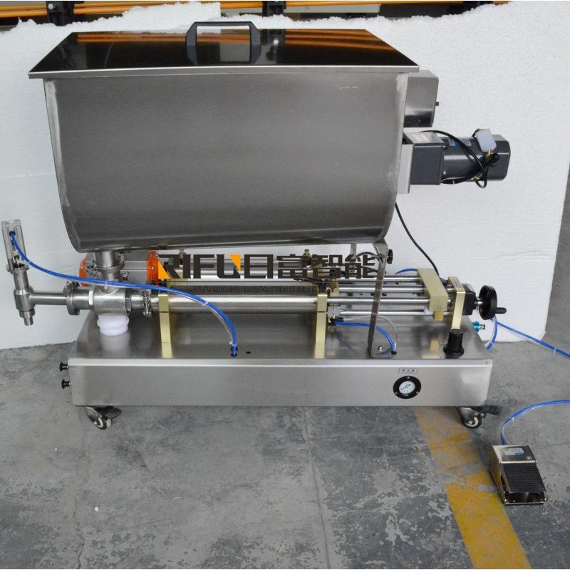 U型搅拌半自动灌装机 油泼辣椒灌装机 液体膏体辣椒酱灌装设备