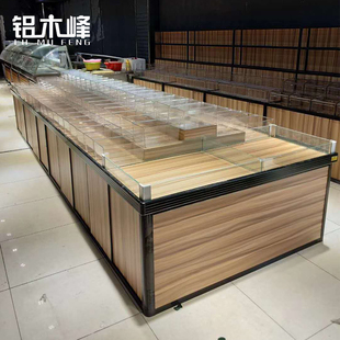超市货架展示架零食散称散货柜小卖部食品中岛P柜干果糖果干货堆