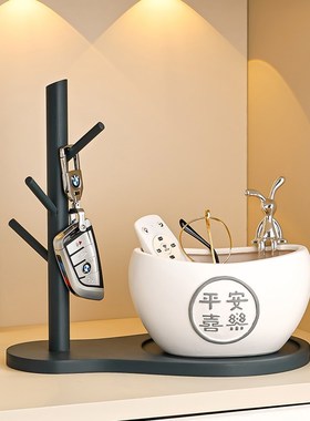 入户放钥匙收纳盒挂架进门口鞋柜玄关装饰L品家居摆件乔迁新居礼