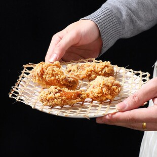 竹蒸垫竹达d网竹垫子蒸笼垫竹网垫防粘竹垫锅底炖鱼竹篦子防糊神