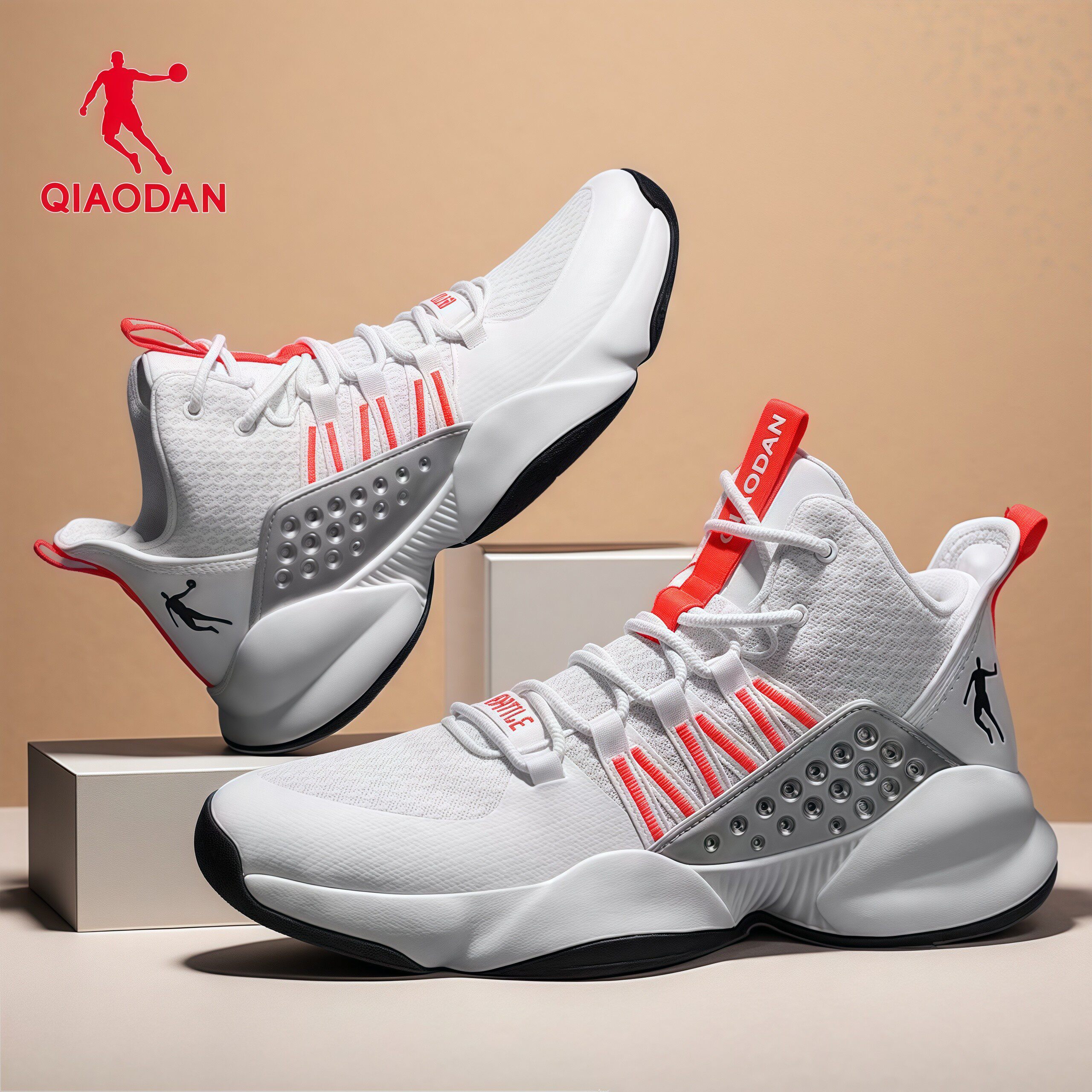 乔丹篮球鞋男鞋学生透气运动鞋2026春季新款男士耐磨防滑实战战靴