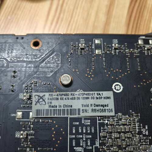 {议价}景XFX RX470 4G显卡，拆机件，成色如图，实物拍摄{可维修}