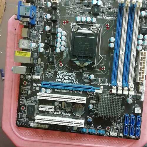 {议价}华擎h55m-GE主板上1156针CPu-I3-I5-I7，{可维修}