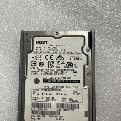 {议价}HGST HUC156030CSS204 300G 15K{可维修}