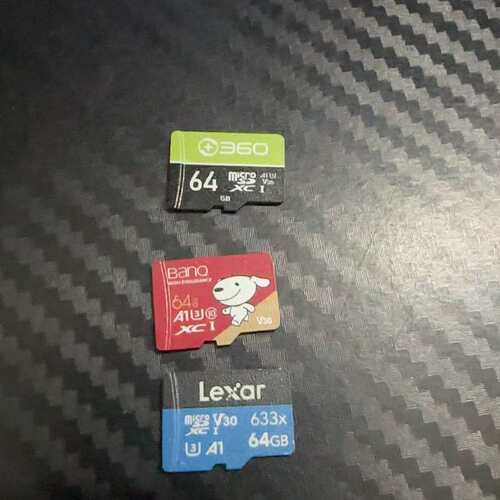 {议价}Lexar 64GB micro SD卡，V30 633x，{可维修}