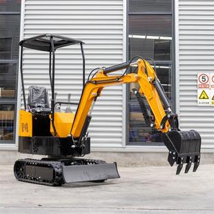 1000kg钩机价格 HT10出口美国小型家用挖掘机 挖掘机属具配件厂家