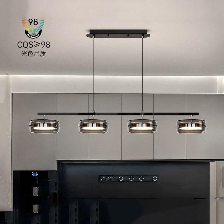 餐厅吊灯简约现代饭厅餐桌灯2025新款创意设计长条岛台网红吧台灯