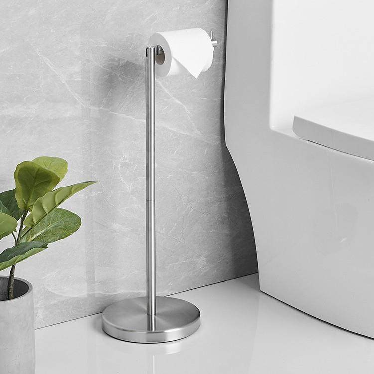 卫生间卷纸架304不锈钢落地式纸巾收纳放置架热销款纸巾盒