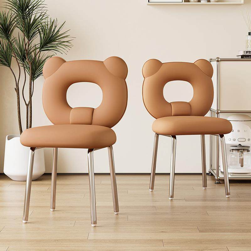 网红餐椅轻奢高级感家用法式餐厅餐桌椅子靠背现代简约中古化妆凳