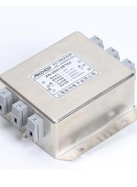 40A三相三线电源滤波器AN-40C12FT10端子式安装滤波器