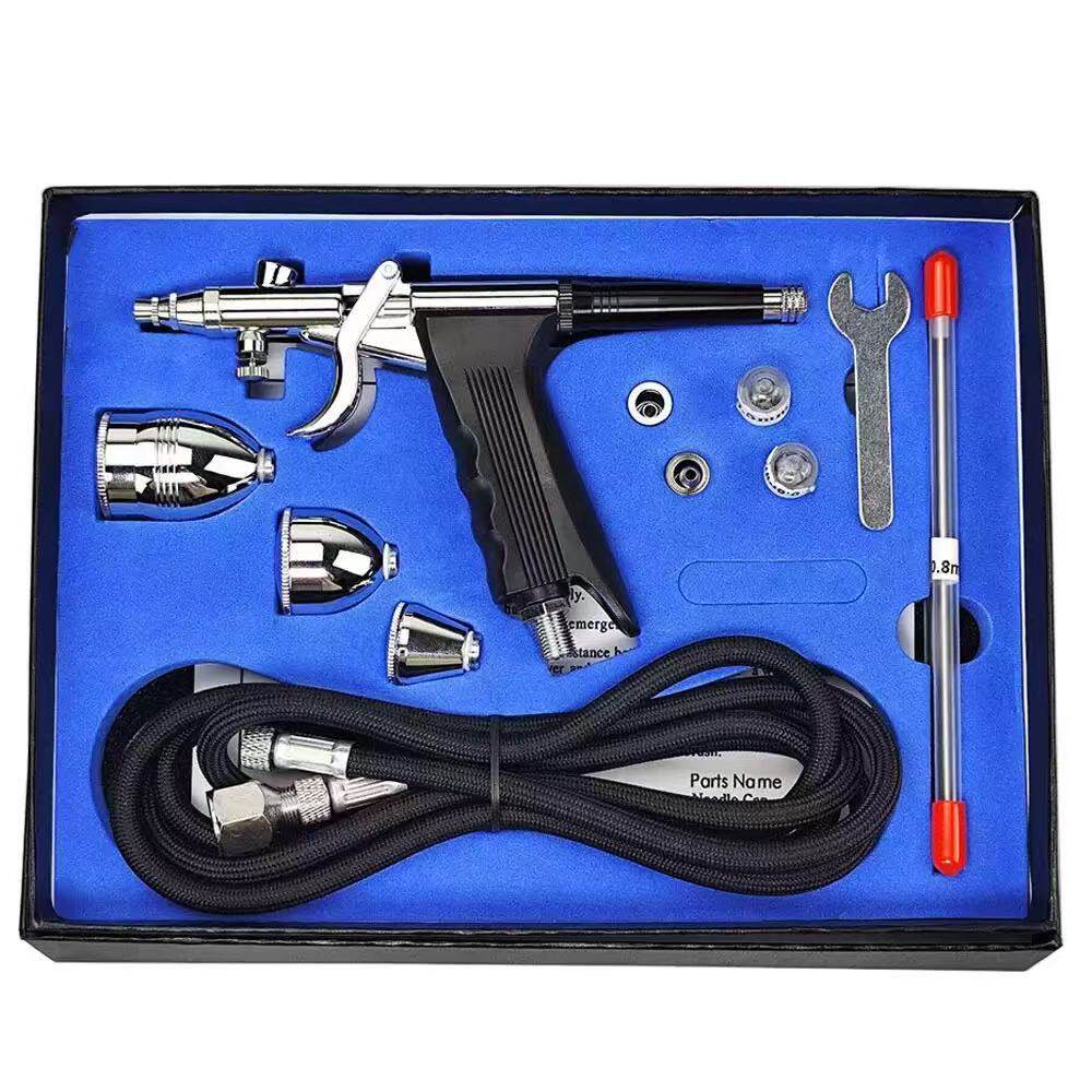 三口径枪式116B喷笔套装家具修补喷漆皮具上色0.30.50.8mm套装