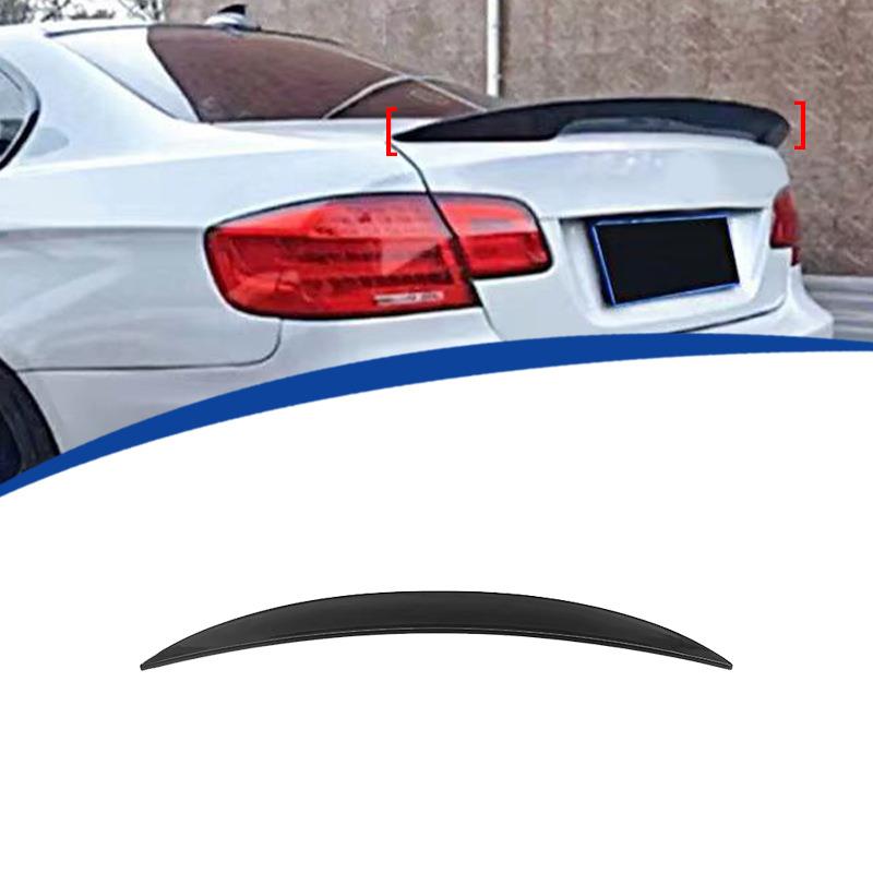 适用2005-2011款宝马E92改装MP款亮黑尾翼无损粘贴安装