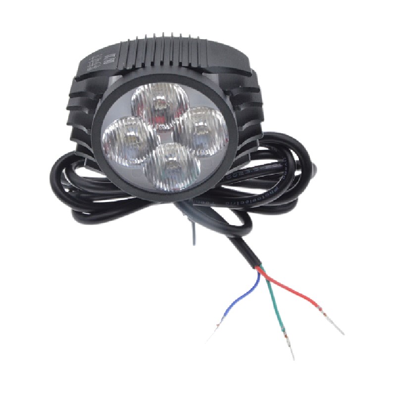 代驾车超亮大灯折叠电动车前灯内置高响喇叭车前二合一通用灯