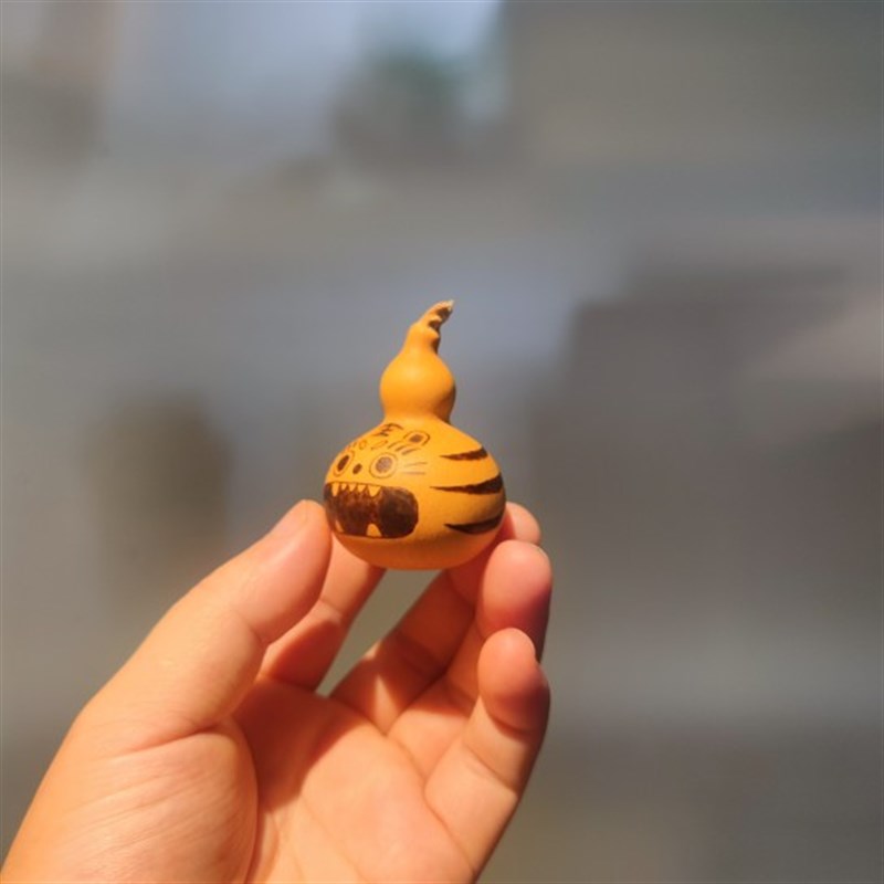 天然葫芦小老虎摆件创意礼品定制车载挂件乔迁新居