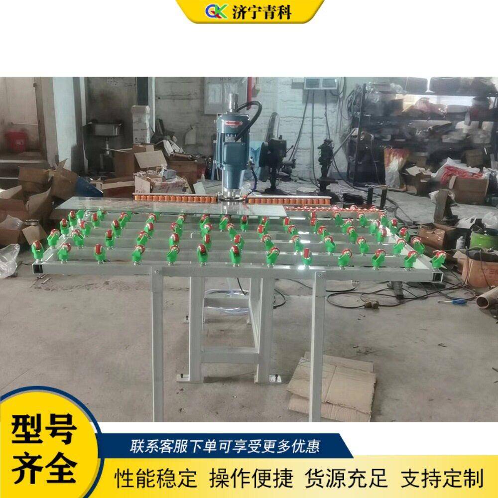 小型头玻璃磨边机台式玻璃直边倒角机家具门窗玻璃边角打磨机