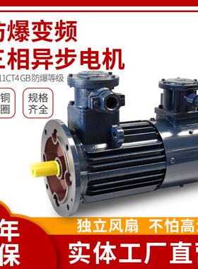 佳木斯CT4防爆变频三相异步电机YBBP-132S-4 5.5KW IP65