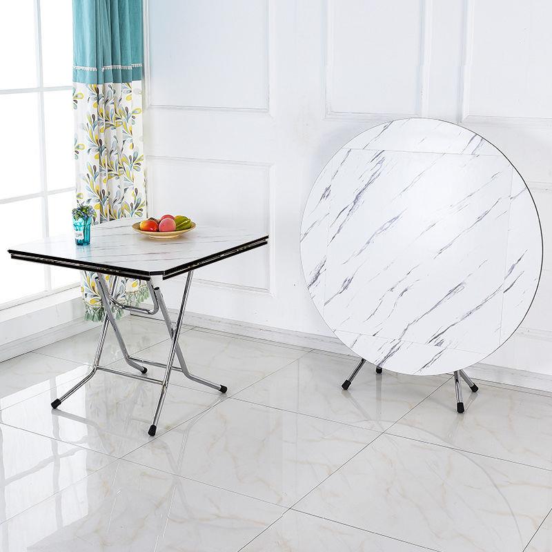 【折扣】圆形简易折叠餐桌圆桌方圆可吃饭桌子大圆桌小户型家