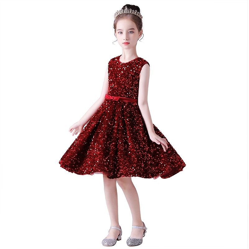 迪迪淘少儿主持人礼服女童钢琴演奏礼服酒红色团体演出表演服亮片,童装/婴儿装/亲子装,儿童礼服,淘宝优惠券,粉丝福利购,淘宝优惠卷