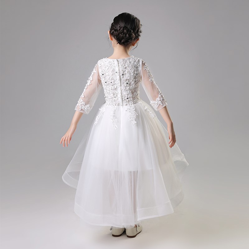 儿童礼服公主裙蓬蓬纱花童婚纱小主持人晚礼服女孩女童钢琴演出服